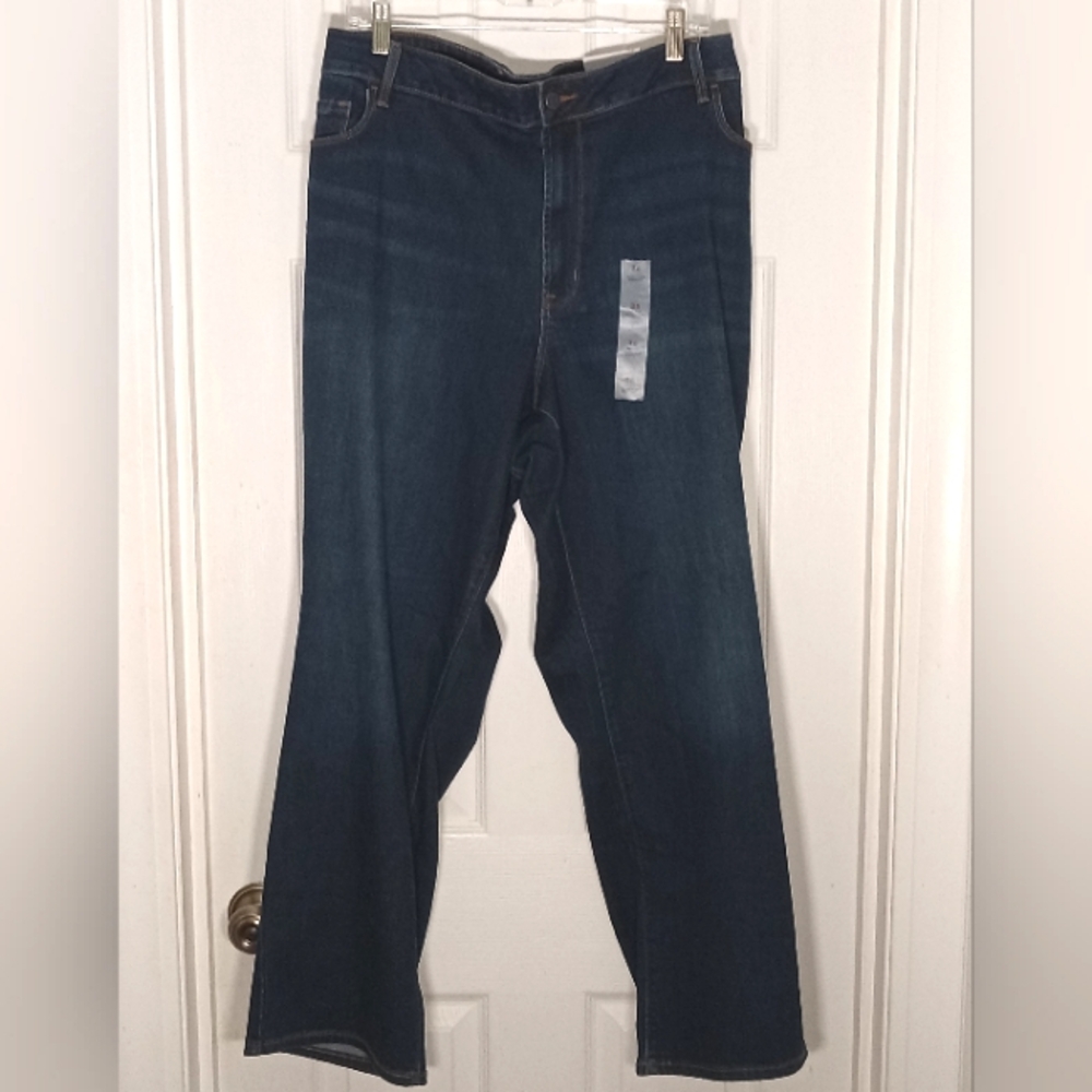 Straight Jeans Mid-rise Power Slim Old Navy Plus Size 26